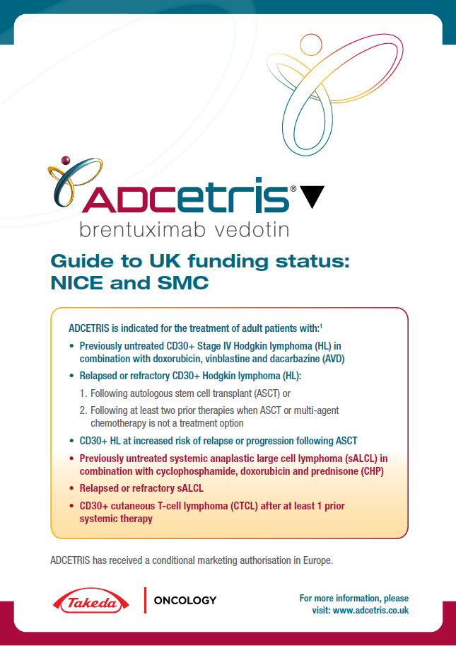 Guide to UK funding Status for ADCETRIS (NICE and SMC)